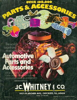 1971 J.C. Whitney & Co. Auto Accessories/Parts Catalog Worlds