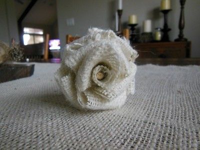 burlap flowers