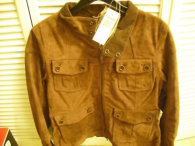 NWT 100% AUTHENTIC TIMBERLAND WOMENS LEATHER JACKET COAT LARGE $558.00