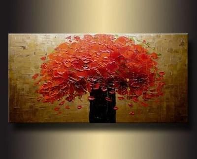 MODERN ABSTRACT HUGE LARGE CANVAS ART OIL PAINTING+FREE GIFT