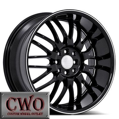 Black Ruff R951 Wheels Rims 4x100/4x114.3 4 Lug Civic Integra Accord