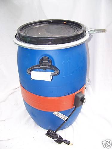 30 Gal.Poly WVO/ Biodiesel Drum Band Heater 250 Watts