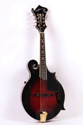 Washburn M3SWE F Style Acoustic Elect ric Mandolin w/case Wine Red