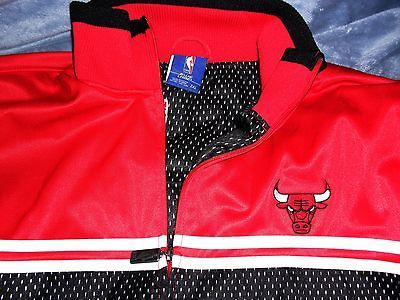 CHICAGO BULLS EMBROIDERED RED UNK NIGHT RYDA VARSITY JACKET MENS