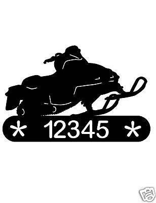 SNOWMOBILE ADDRESS SIGN HOME DECOR METAL SKI DOO PLAQUE