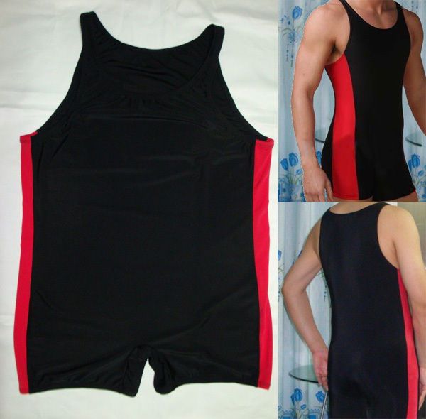 Mens Full Bodysuit Swimwear One piece Swimsuit wrestling singlet