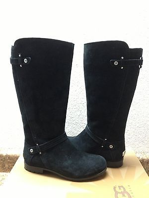 UGG JILLIAN II RIDING BOOT BLACK SUEDE US 8 / EU 39 / UK 6.5