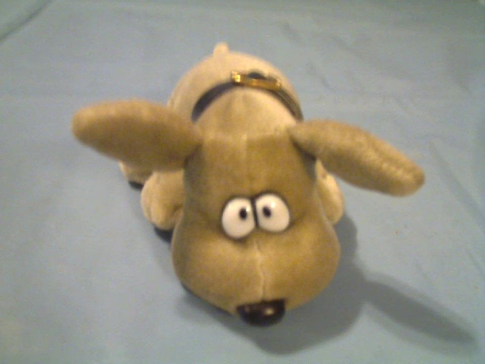 KENNEL KUDDLEES LIGHT BROWN 6.5 PUPPY DOG WITH BLACK COLLAR PLUSH TOY