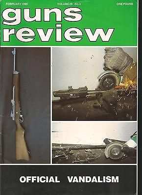 GUNS REVIEW February 1989   Ruger Mini 14, Lord Byron, Anschutz air