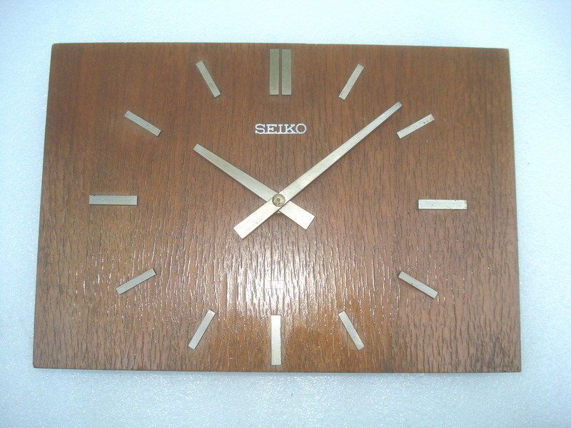 VINTAGE SEIKO JAPAN SHIPS WOODEN SLAVE CLOCK   MC 360 SEIKOSHA