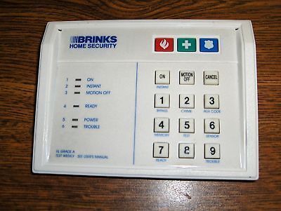 BRINKS HOME SECURITY KEYPAD AE 6582 13/01