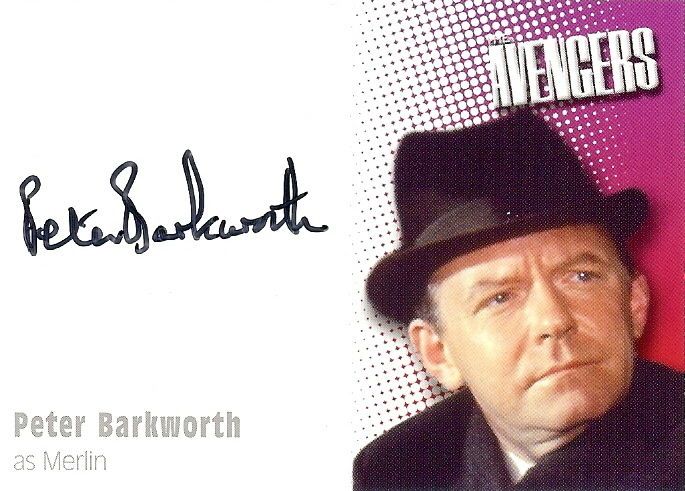 AVENGERS Series 2 AUTO CARD.A6.PETER BARKWORTH.