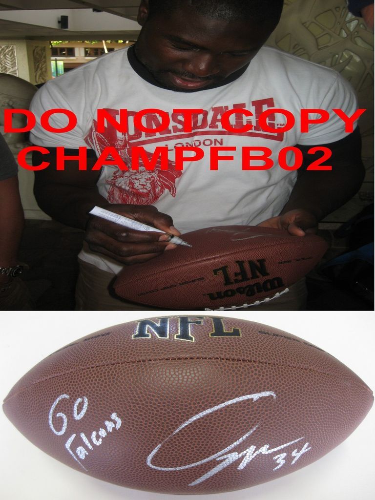 OVIE MUGHELLI,ATLANTA FALCONS,WAKE FOREST,SIGNED,AUTOGRAPHED,FOOTBALL