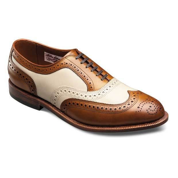 Allen Edmonds Mens Walnut/Bone Calf Broadstreet Shoe 9033