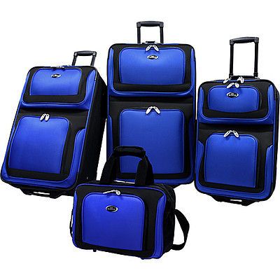 Traveler New Yorker 4 Piece Luggage Set   Navy