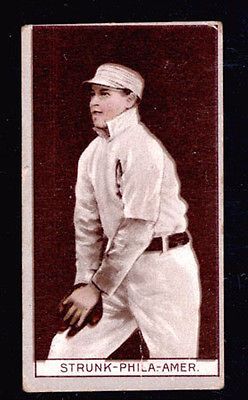 Newly listed 1912 T207 Amos Strunk (Athletics) VG