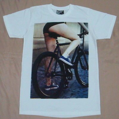 Shirt girl pop bike bmx fixed gear altamont retro benny gold surf M