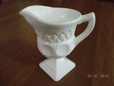 Vintage Cream Dispenser By Colony Harvest Milk Glass Co.