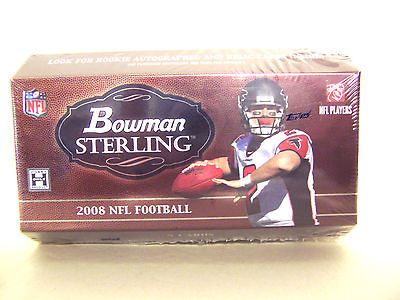 SEALED HOBBY BOX *HOT PACK* 3 4 HITS 2008 BOWMAN STERLING FOOTBALL