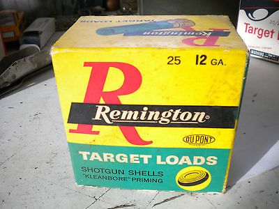 REMINGTON TARGET LOADS 12 Gauge Shot Gun Shell Ammo Box