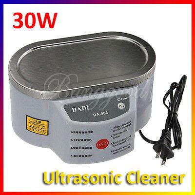 220V 30W Mini Ultrasonic Cleaner Professional For Jewelry Glasses