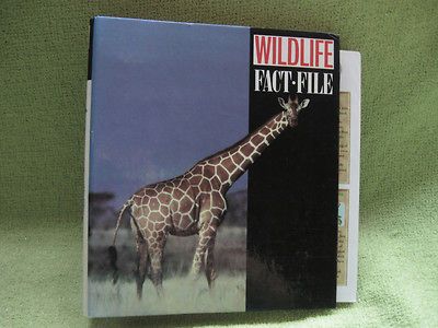 WILDLIFE FACT FILE CARDS Binder ANIMAL Identification EDUCATION