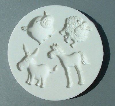 Cake Decorating Mould Farm Animals childrens Birthday cakes Cupcakes