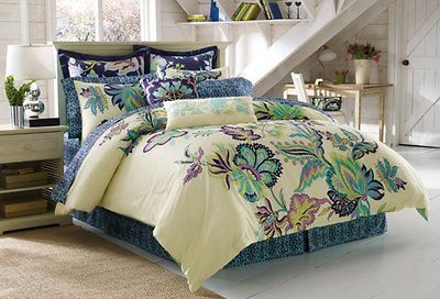 Amy Butler 3pc Morning Blossom Full/Queen Duvet and Shams 100% Organic