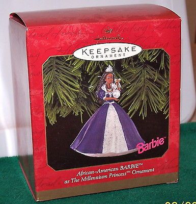 AFRICAN AMERICAN BARBIE, MILLENIUM PRINCESS, MIB, 1999, HALLMARK