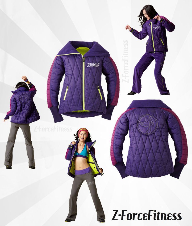 ANORAK purple BUBBLE JACKET~Inner  pocket ~ZUMBA~Zumbawear~Hot Item