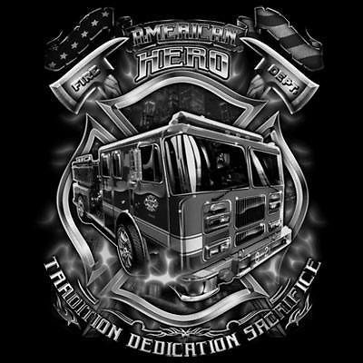 Firefighter T Shirt American Hero Tradition Dedication Sacrifice