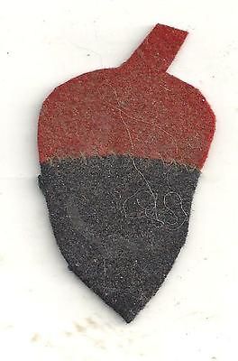 CIVIL WAR CLOTH 14TH CORPS BADGE OF RED AMD GREEN WOOL NEWSPAPER