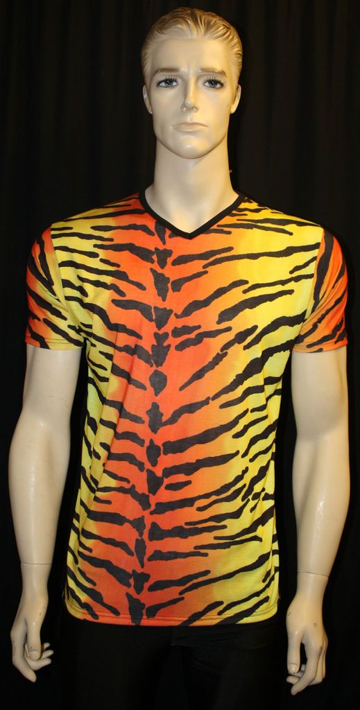 NECK DESIGNER TSHIRT ORIGINAL TIGER ANIMAL PRINT INSANITY S,M,L,XL