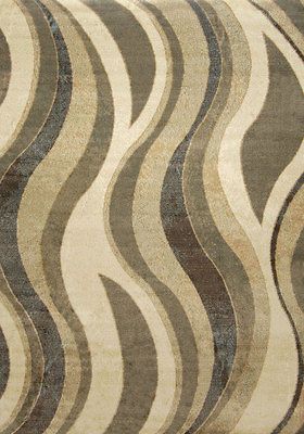 Contemporary Wave Stripes Area Rug 7x10 Porch Outdoor Carpet   Actual