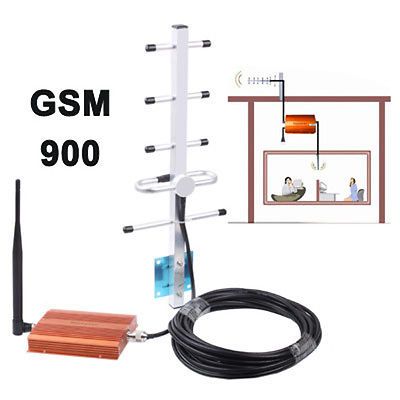 GSM 900 Cellular Phone Signal Repeater Booster + Antenna (70dB)