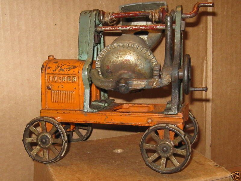 Antique Kenton Jaeger Cement Mixer Vintage Farm Toy