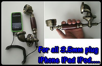 Desk Telephone Retro Cell Phone Corded Handset for Apple iPhone