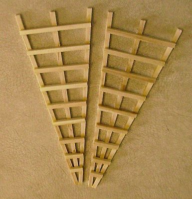 12 Scale Two Wooden Trellis Dolls House Miniature Garden Flower