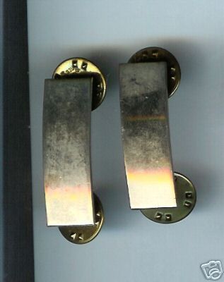 pr old hallmarked LIEUTENANT BARS