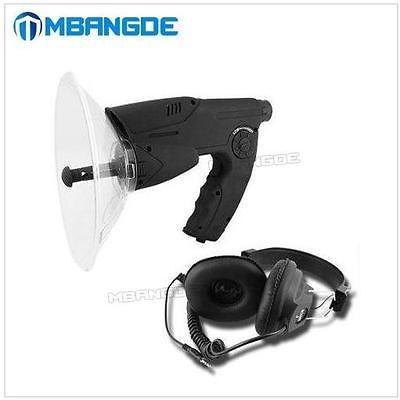 Listening Sound Amplifier Parabolic Mic Voice Bug Device + Headphone