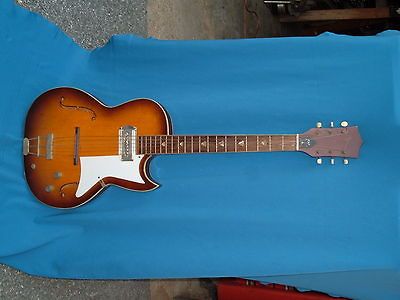 KAY ELECTRIC Archtop Slim Hollow Body F Holes GUITAR GPC NICE