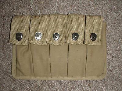 WWII Thompson M1928 5 Cell Magazine Pouch Canvas USGI K&S Co. 1942