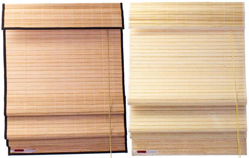 24 x 72 Natural Bamboo Roman Blinds Shade w/ Valance