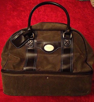 Vintage Sovrano Leather Golf Travel Bag   locker room changing sport