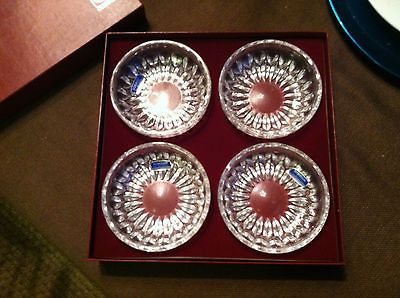 Gorham Nachtmann W Germany Full Lead Crystal   Set of 4 Bowls   4 3/8