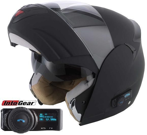 BLINC FM RADIO BLUETOOTH 5 GPS /  / iPHONE FLIP FRONT CRASH HELMET