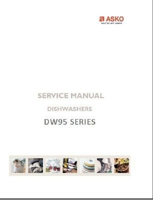 Repair Manual Asko Dishwashers (Your choice of 1, see Models in