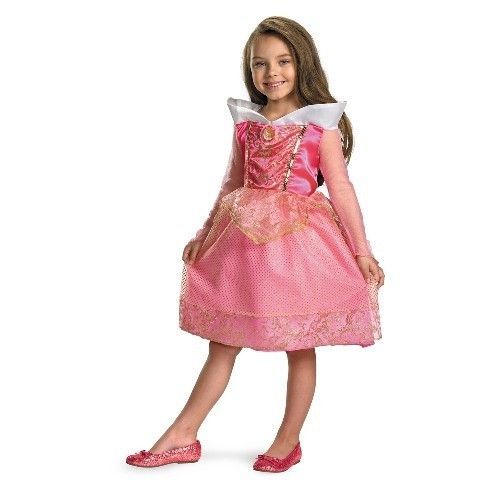AURORA Sleeping Beauty Disney Princess Sparkle Child Costume 4 6