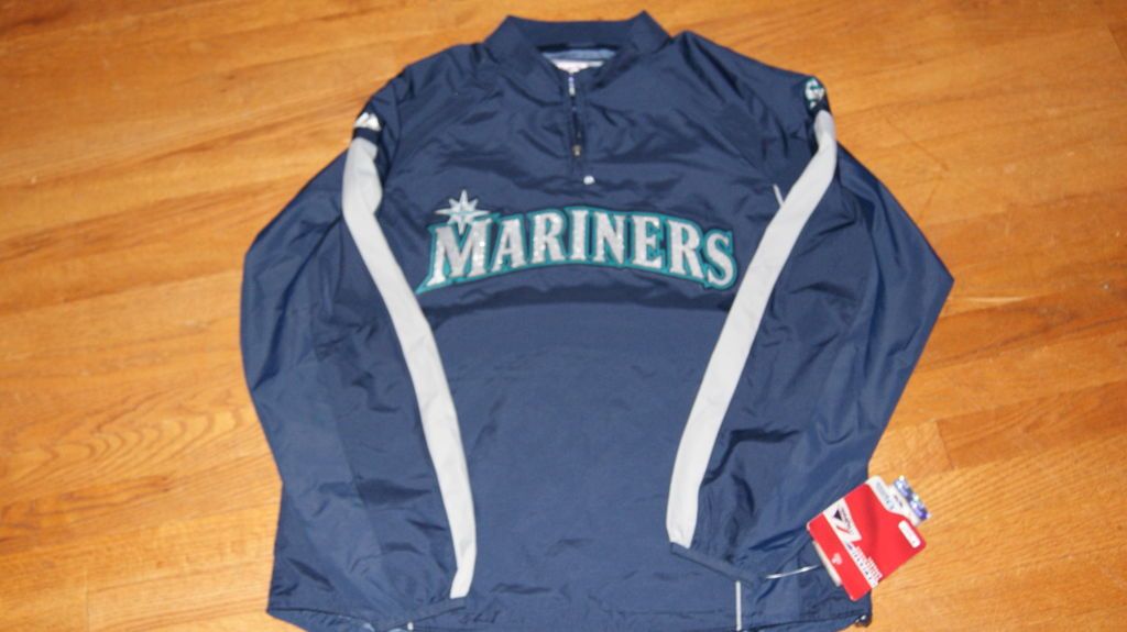 Authentic Performance Apparel Seattle Mariniers Jacket Sz L Ichiro