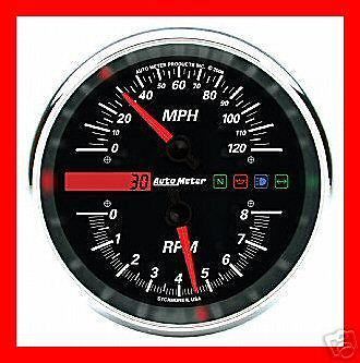 AUTO METER DROP IN SPEEDOMETER & TACHOMETER COMBO HARLEY DYNA SOFTAIL